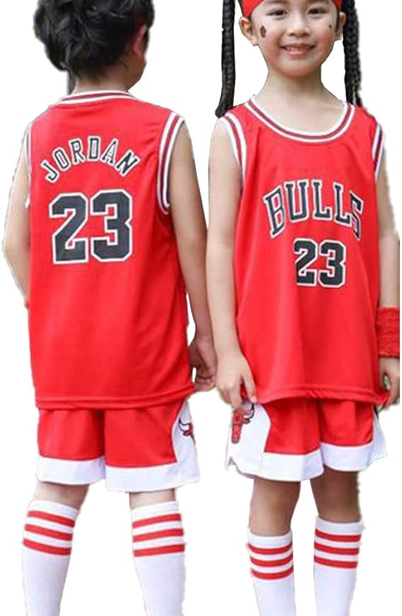 Jungen Mädchen Bullen 23 Jordan Jersey, Kinder Chicago Bulls 23