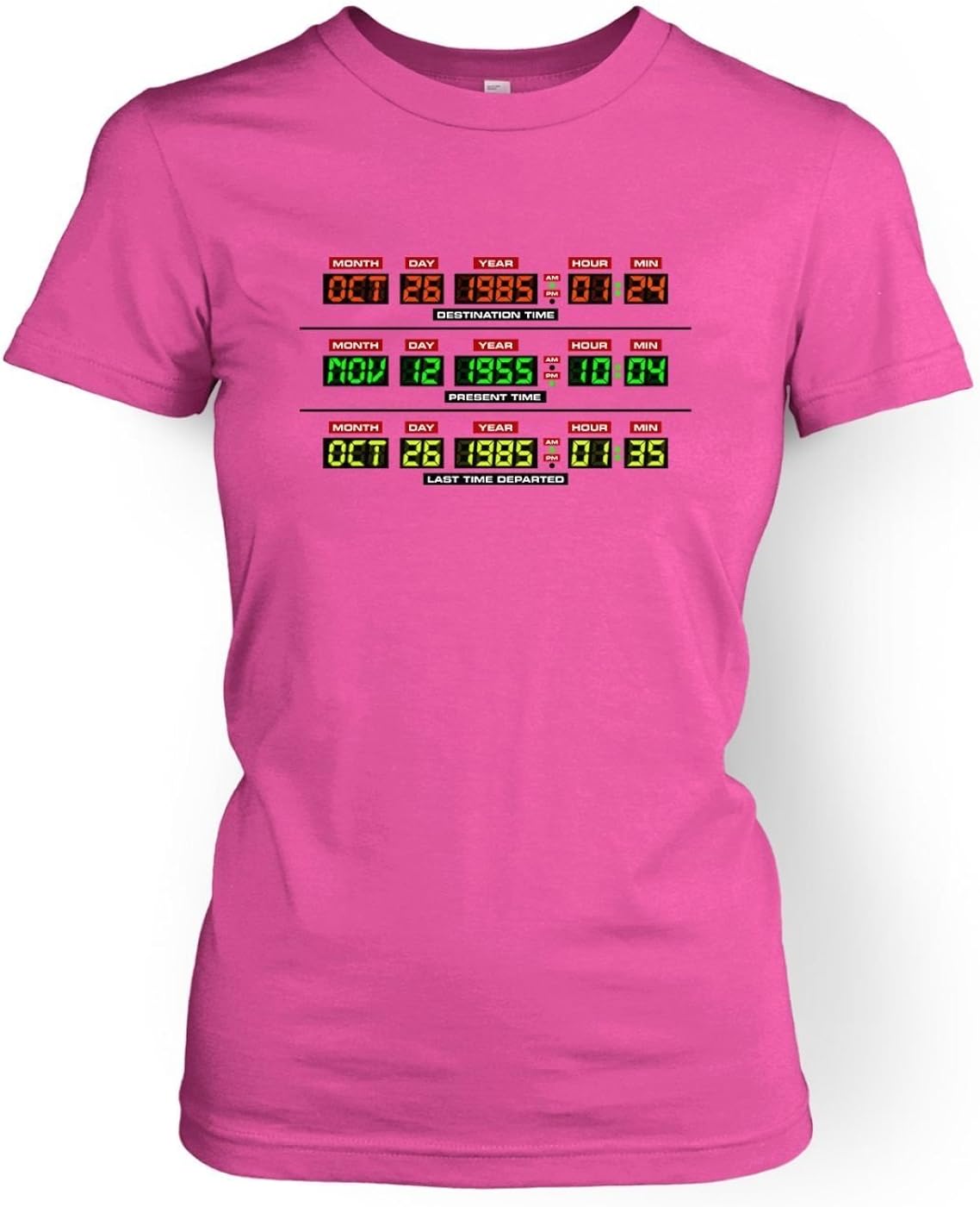pink delorean t shirt