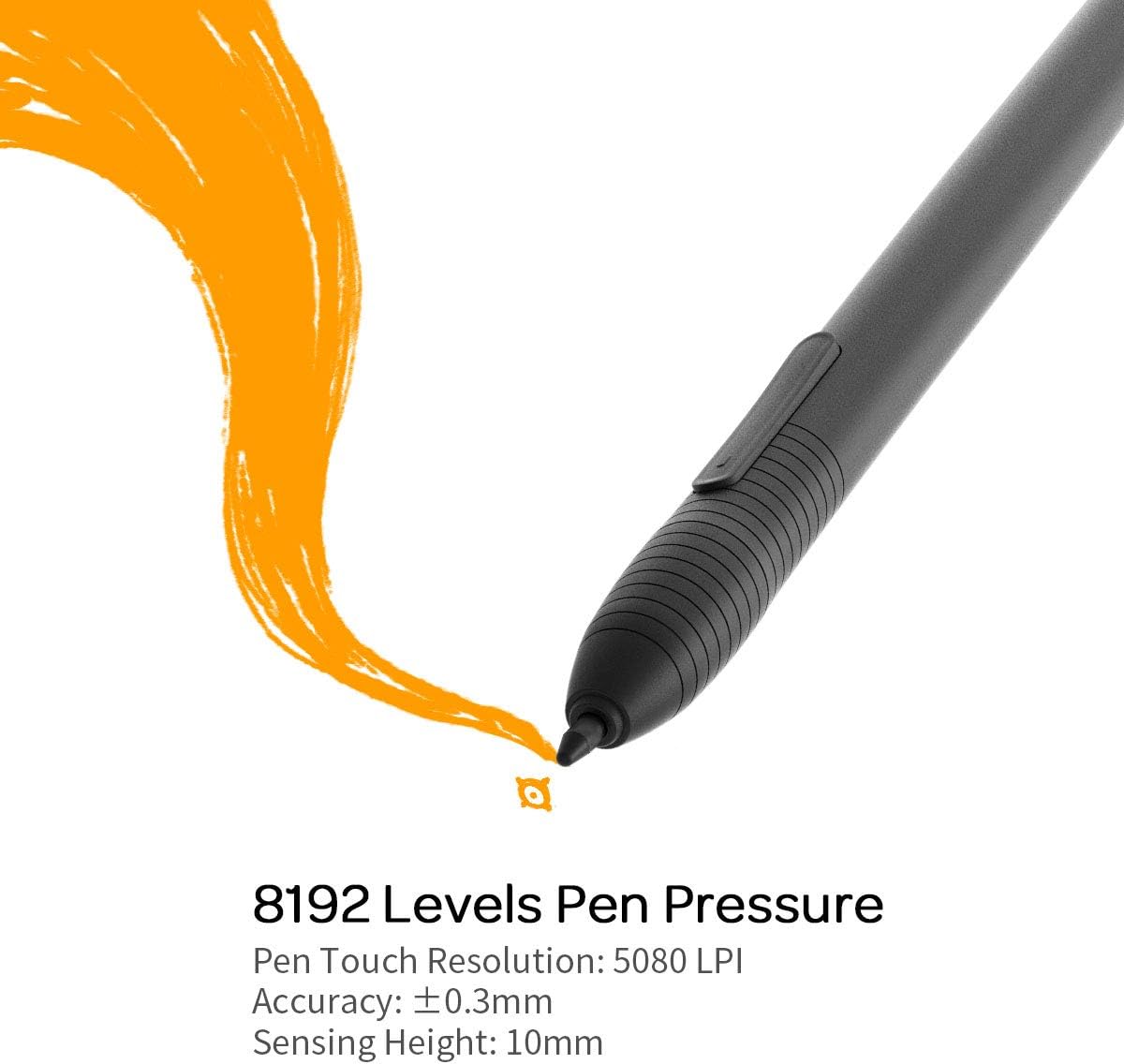GAOMON M10K2018 10 x 6.25 inches Graphic Drawing Tablet 8192 Levels of Pressure Digital Pen Tablet with Battery-Free Stylus: Computers & Accessories