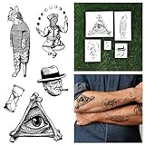 Tattify Line Drawing Temporary Tattoos - Hodgepodge