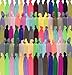 Elastic Hair Ties, No Crease Ouchless Ribbon Ponytail Holders, Bows Rubber Yoga Twist Hair Bands Accessories, Hand Knotted Fold Over Solid Colors (Multi-colored 200Pcs)