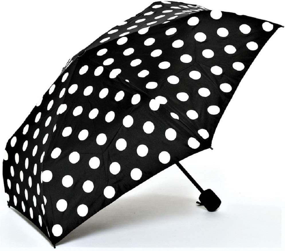Amazon Com Weatherproof Compact Automatic Open Polka Dot Umbrella 43 In Canopy Garden Outdoor