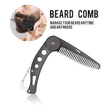 Amazon Com Aliver Folding Beard Comb Pocket Size Moustache Comb