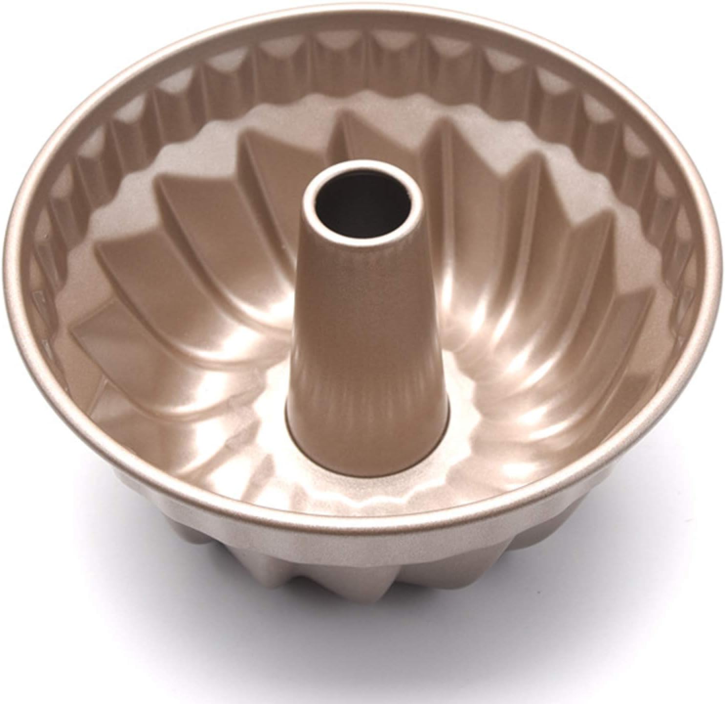 Rxan 7 inch Non-Stick Fluted Baking Ring Cake Pan Tray Dishes for Oven and Instant Pot Baking