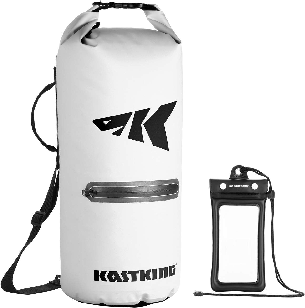 KastKing Cyclone Seal Dry Bag-100% Waterproof Bag with Phone Case Front Zippered Pocket,Perfect for Beach,Fishing,Kayaking,Boating,Hiking,Camping