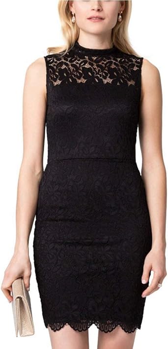 le chateau black lace dress