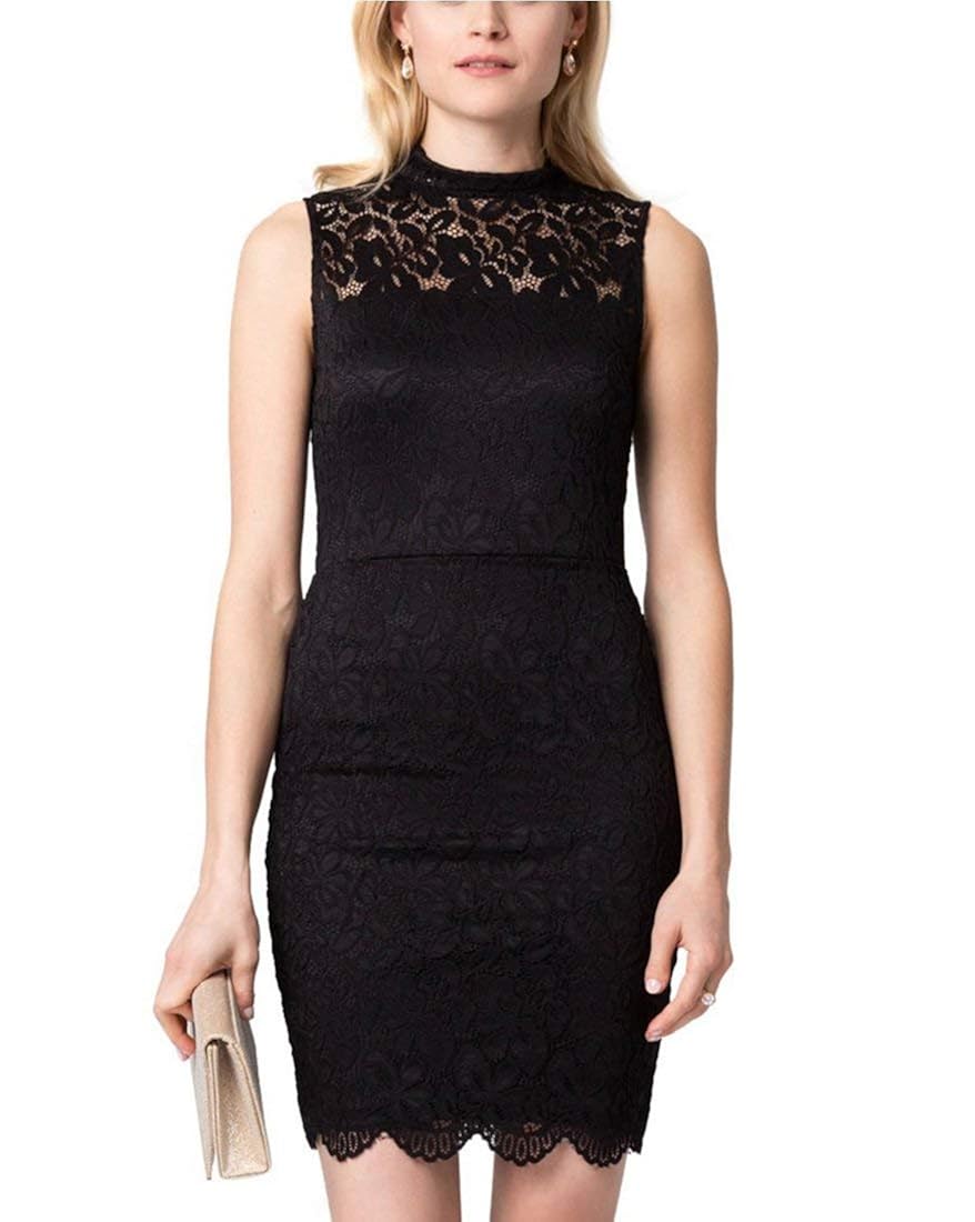 le chateau black lace dress