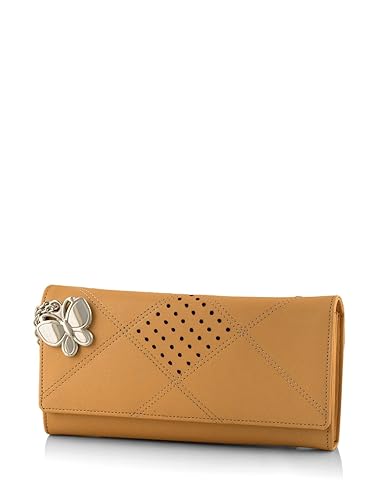 Butterflies Womens Wallet (Beige) (BNS 2385BG)