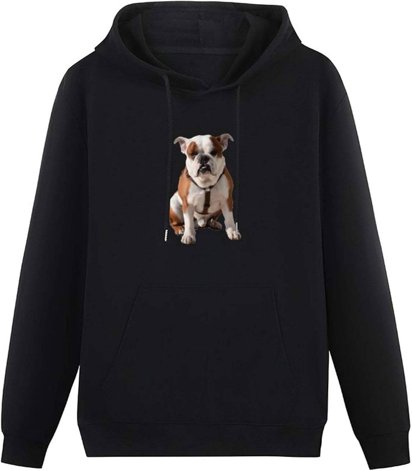 English Bulldog Hooded Sweatshirts Unisex Teenager Pullover with Pocket Clothing