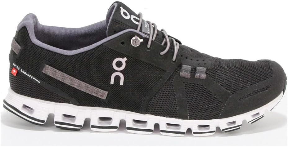 On Inc Mens Cloud, Black/White, 7