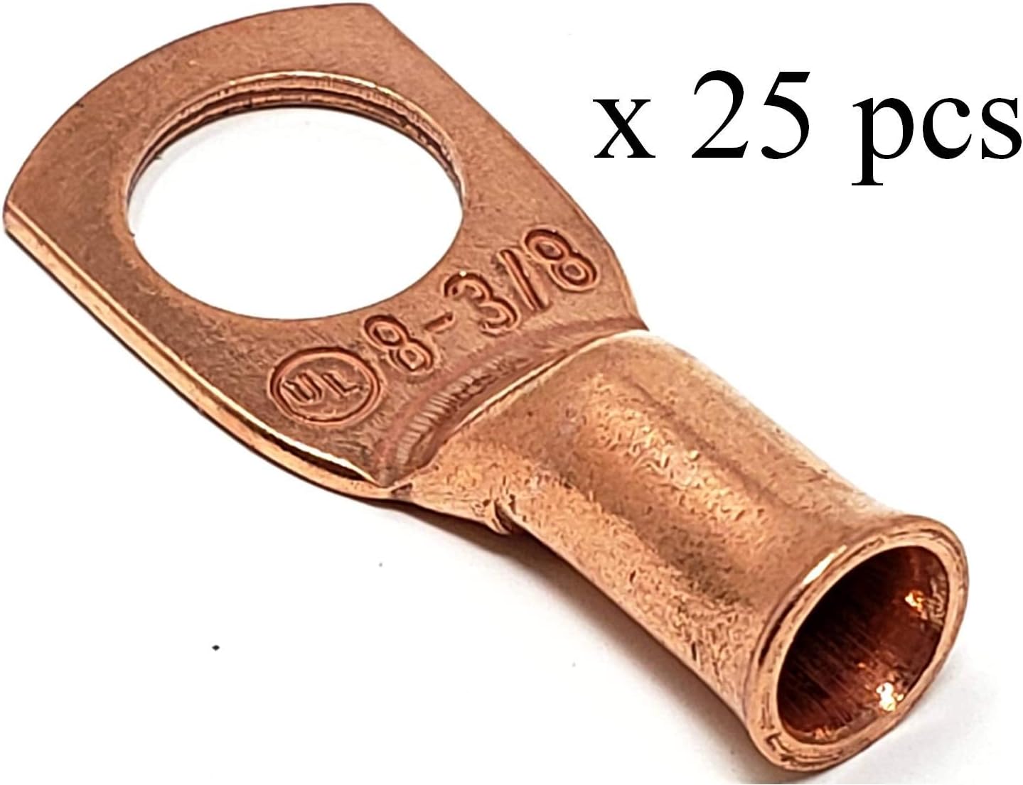 10 pcs WNI UL 4 Gauge x 5/16 Pure Copper Battery Welding Cable Lug Connector Ring Terminals: Car Electronics