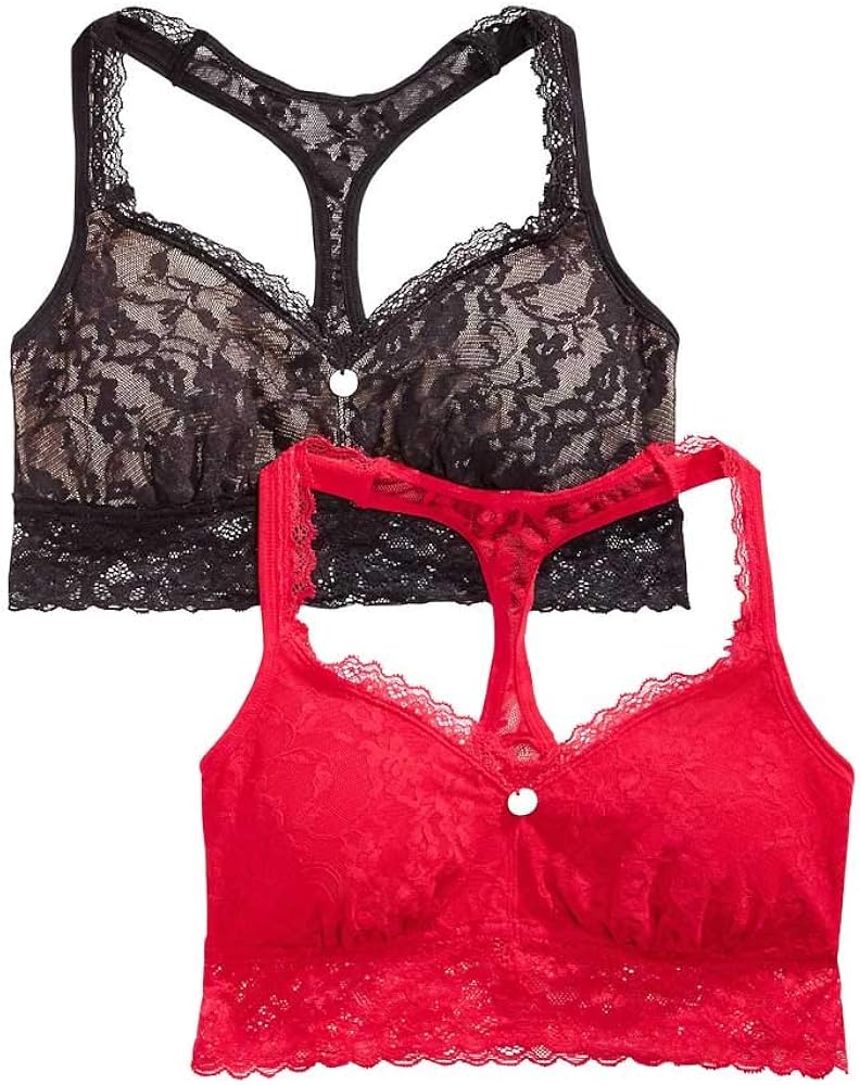 DKNY Women's Lace Collection Bralette 2 Pack at Amazon Womenâs Clothing store