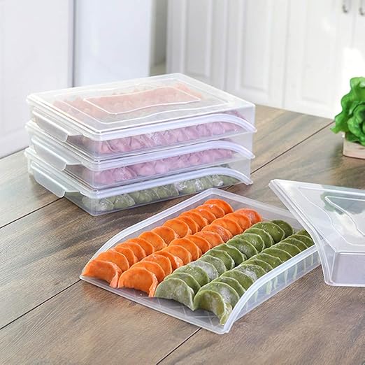 Amazon Com Clear Home Kitchen Frozen Dumpling Storage Box