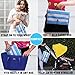 Baby Diaper Changing Pad Clutch Portable Travel Changing Station for Baby Newborn Infant, Foldable Mat with Head Cushion, Comfortable Waterproof Wipeable (Blue with White)