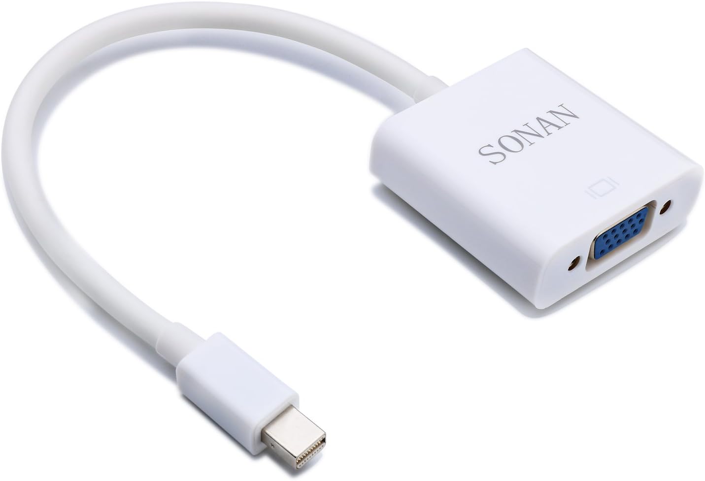 Sonan Mini Displayport (Thunderbolt) to VGA Adapter - White