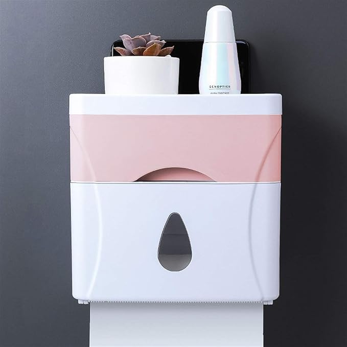 ZHHk napkin holder Bathroom Free Punch ABS Material Waterproof Toilet