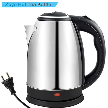 Zoyo Electric Kettle/Kettle/Tea Kettle/Tea and Coffee Maker/Milk Boiler/Water Boiler/Tea Boiler/Coffee Boiler/Water Heater/Stainless Steel Kettle/1.8 Liter Stainless Steel Electric Kettle