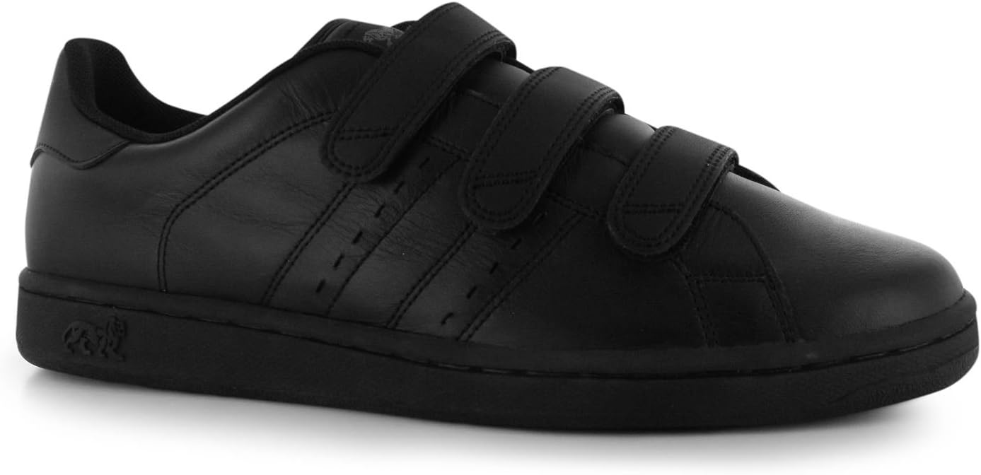 Mens Leyton Trainers Court Strap Hook and Loop