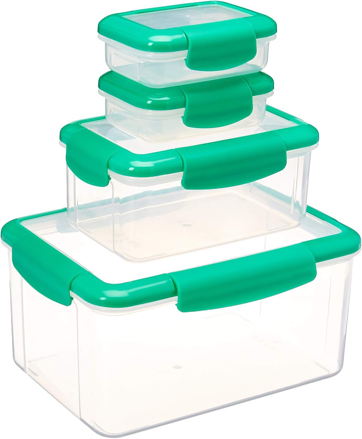 16-Piece Food Storage Container with Leakproof Lids - Air-Tight, Water-Tight. Dishwasher, Freezer, and Microwave Safe (Green)