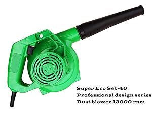 Super Eco 13000 RPM Electric Dust Blower with Suction and USB LED Light