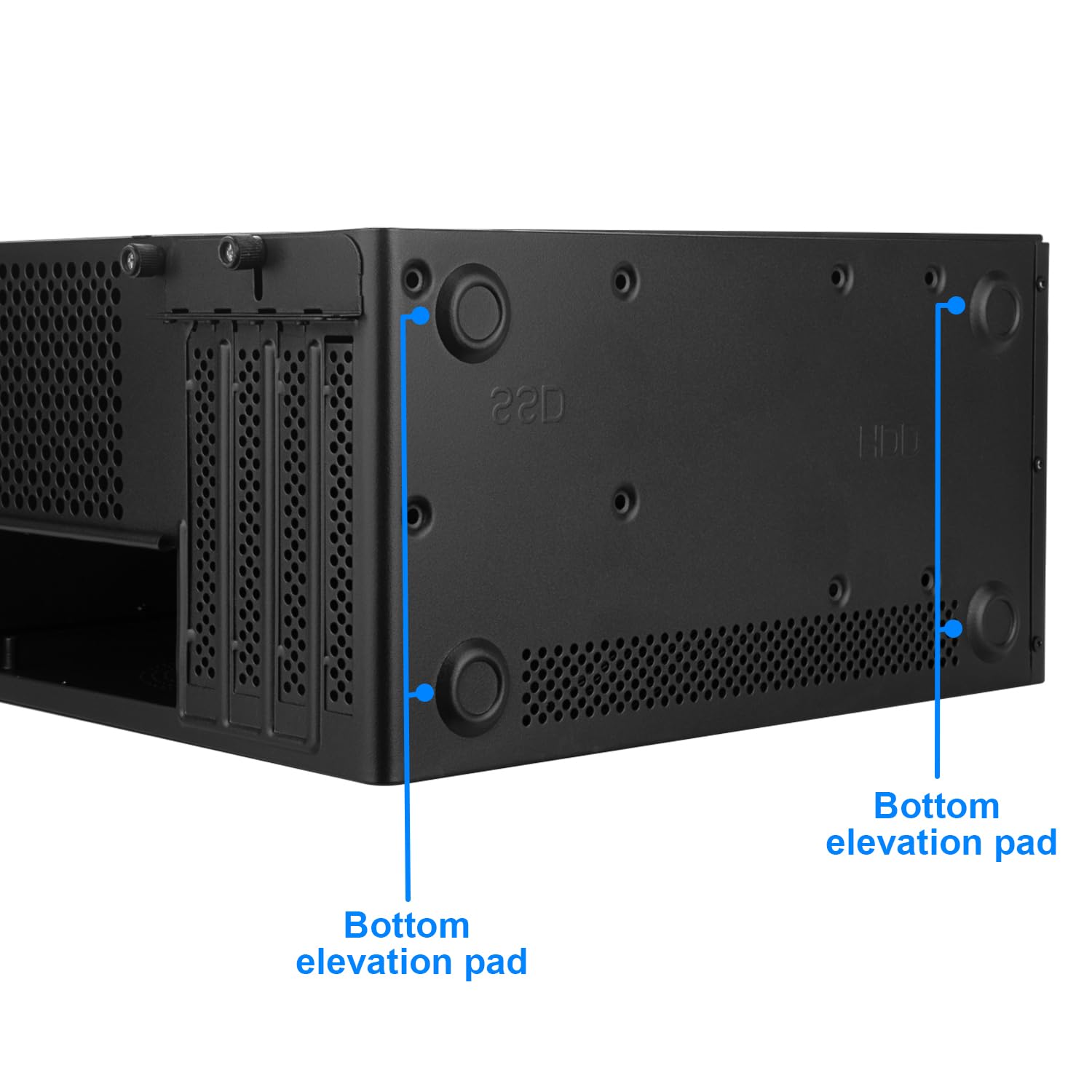 Iesooy Micro ATX Case, MATX Case Mini PC ITX Desktop Computer Case Support Micro ATX/ITX Mini PC case with USB3.0, Support 3.5'' HDD