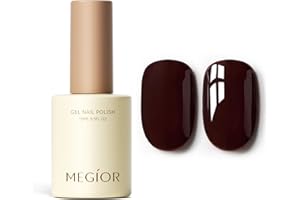 MEGIOR Cherry Red Gel Nail Polish 15ML Dark Red Nail Polish Soak Off UV LED Gel Polish Long Lasting Opaque Gel Nail Art Manicure Salon Gel Nail for Women Girls Home DIY