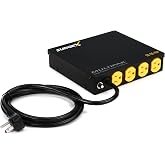 SurgeX Defender Series MultiPak (Model #SX-DS-154) 120 Volt, 15 Amp Surge Protector, EMI/RFI Noise Filter for Digital Panel Displays and Projectors, 4 Outlets