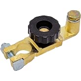 Ampper Top Post Battery Disconnect Switch 12V, Quick Disconnect Battery Cut Off Switch Battery Shut Off Kill Switch W/ M8 Top Bolt for Car (1 Pack)