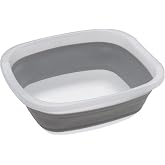 PrepWorks Collapsible Tub - Space-Saving, Foldable Utility Tub for Washing, Soaking, and Storage in Kitchen or Outdoors