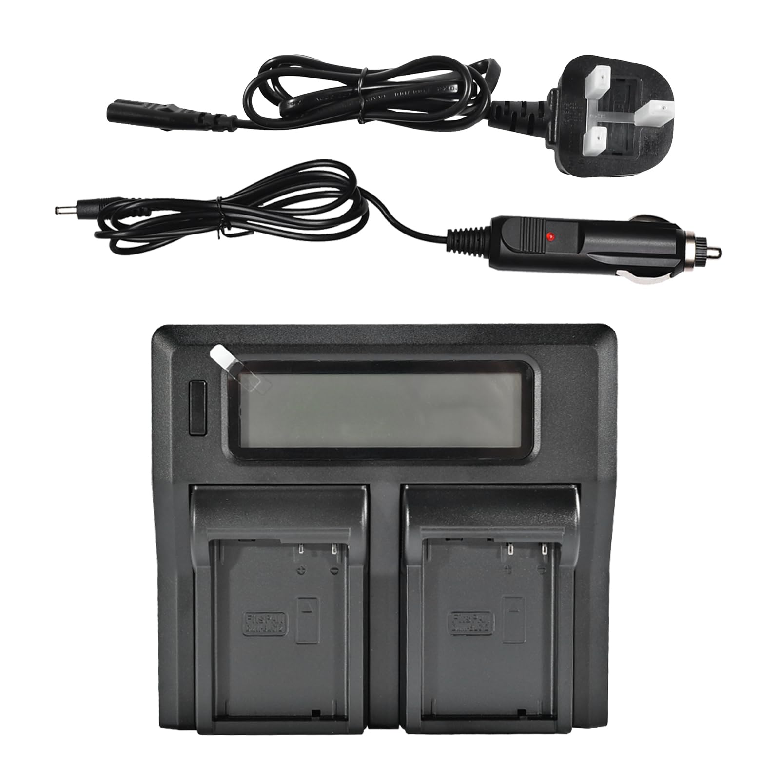 DSTE 1.5A Fast Charging Dual Battery Charger for Panasonic DMW-BLC12 DMW-BLC12E BP-DC12 Lumix DMC-G7 DMC-GH2 DMC-FZ330 DMC-FZ200 DMC-FZ200GK DMC-FZ1000 V-LUX4 Leica Q as DE-A80, DE-A80AA/SX