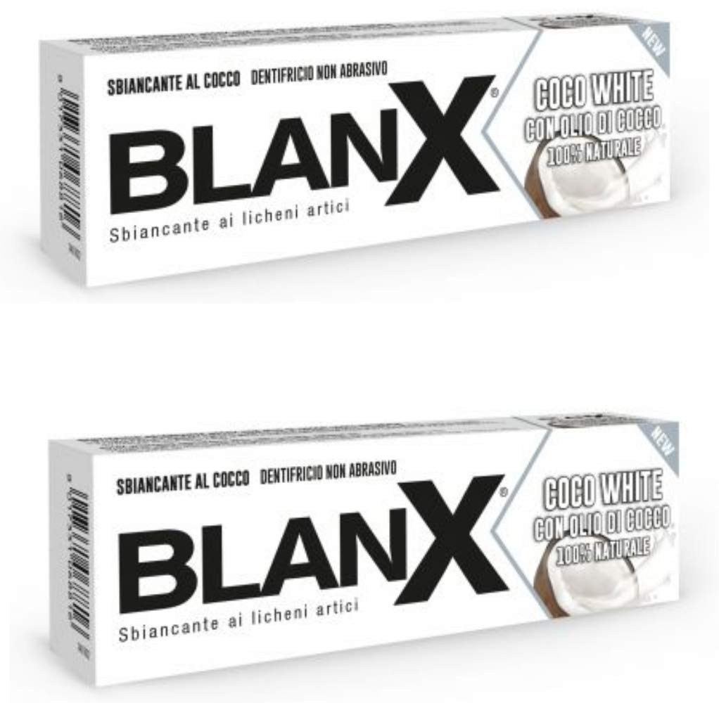 BlanX Coco White Toothpaste with Coconut Oil 2.54fl.oz 75ml, Pack of 2