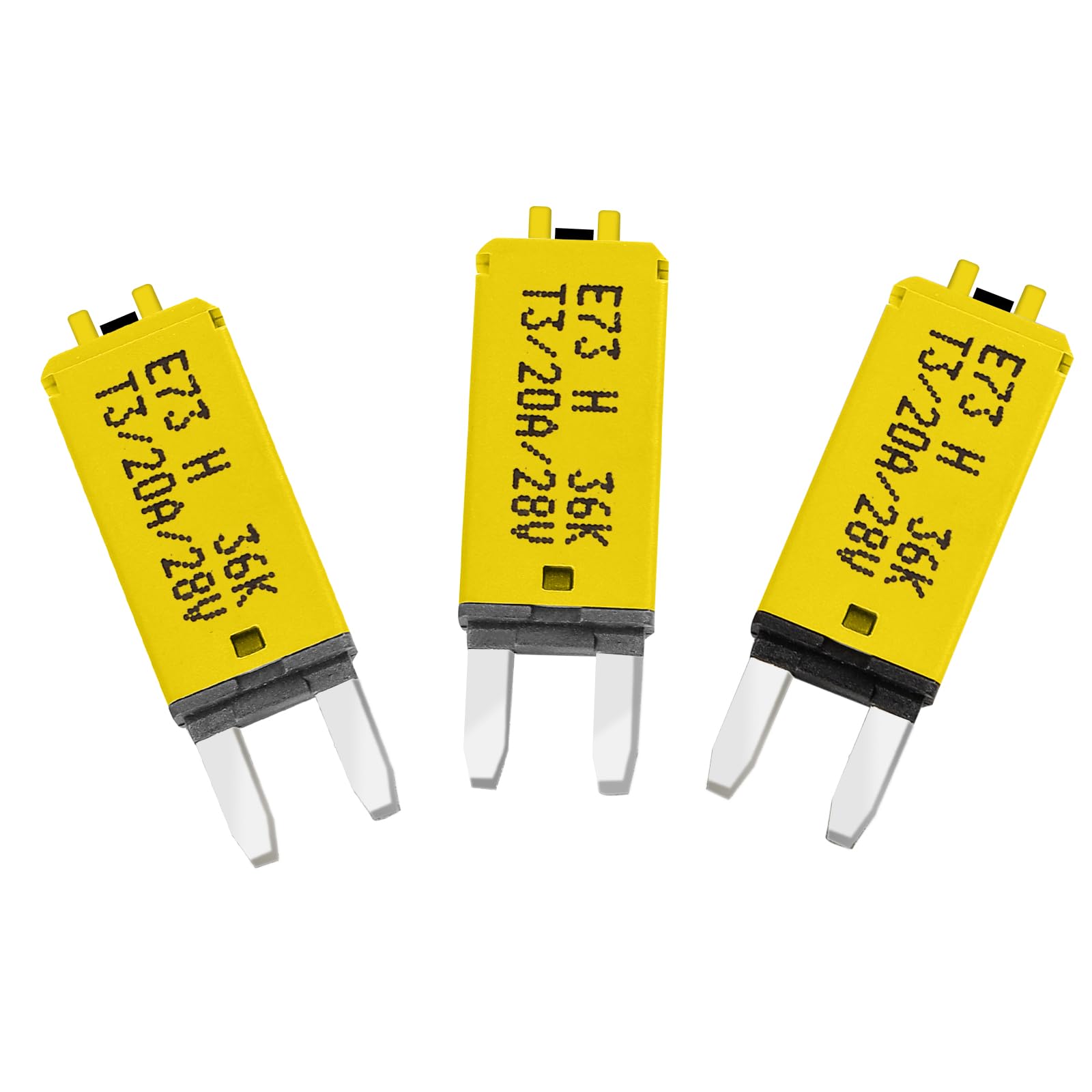 GLOSO Blade Circuit Breaker Mini RV Marine Boat Truck Yacht Manual Reset Audio Solar System Protection ATO ATC 20 Amp 3 PACK E73