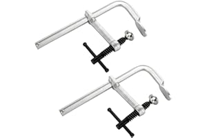 JMIATRY Welding F Clamps 6 Inches Steel F Clamps for Welding Bar Clamp Heavy Duty Max Open 6-inch, Throat Depth 3 inch, 1320l
