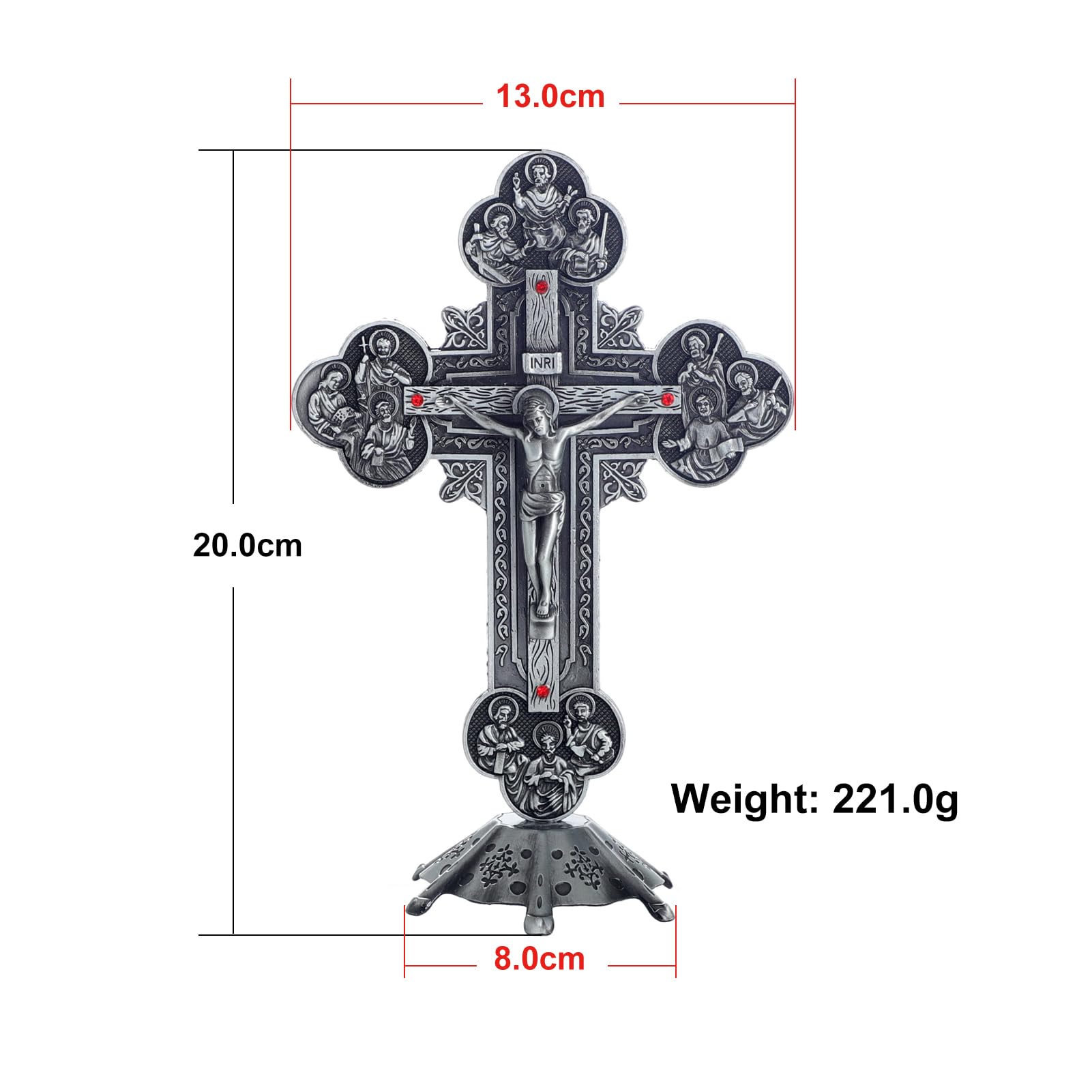 Standing Cross Catholic Decor for Tabletop 8