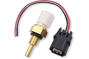 VEHICODE Engine Coolant Temperature Sensor, ECT Water Temp Sensor Compatible with Honda Civic Accord CRV HRV Pilot Ridgeline Fit Odyssey, Acura MDX RDX TSX TL RL, Replace 37870-RTA-005, w/Connector