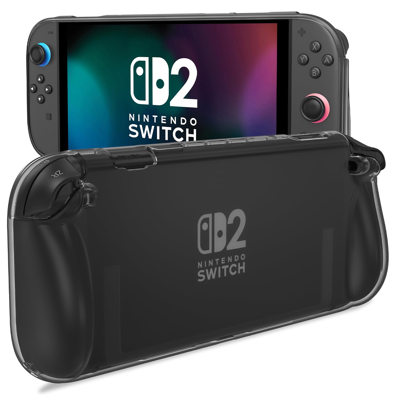 Photo 1 of  ** pack 0of ***6**ProCase Protective Cover for Nintendo Switch 2 2025, Case with Ergonomic Grip, Shell for Switch 2, Soft TPU Protector Accessories, Anti-Scratch, Easy to Install -Transparent Black