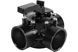 Deecaray 4717 3-Port 2 to 2-1/2-Inch Positive Seal NeverLube Valve, 170 GPM Flow, Suitable for 2" & 2-1/2" PVC Pipe