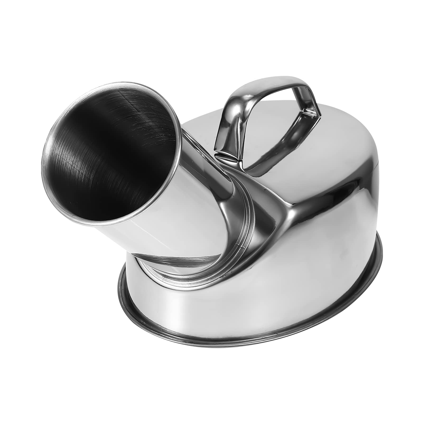 Photo 1 of 1Pc Portable Stainless Steel Man Urinal Bottle Urinal Potty for Home Hospital Camping and Travel Easy to Clean with Handle Design