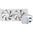 Ocypus Iota L24 White CPU Liquid Cooler with Temp Digital Display, 240mm Liquid Radiator PWM Fans Up to 2000RPM for LGA 1851/1700/1200/115X/18XX, AMD AM4/AM5