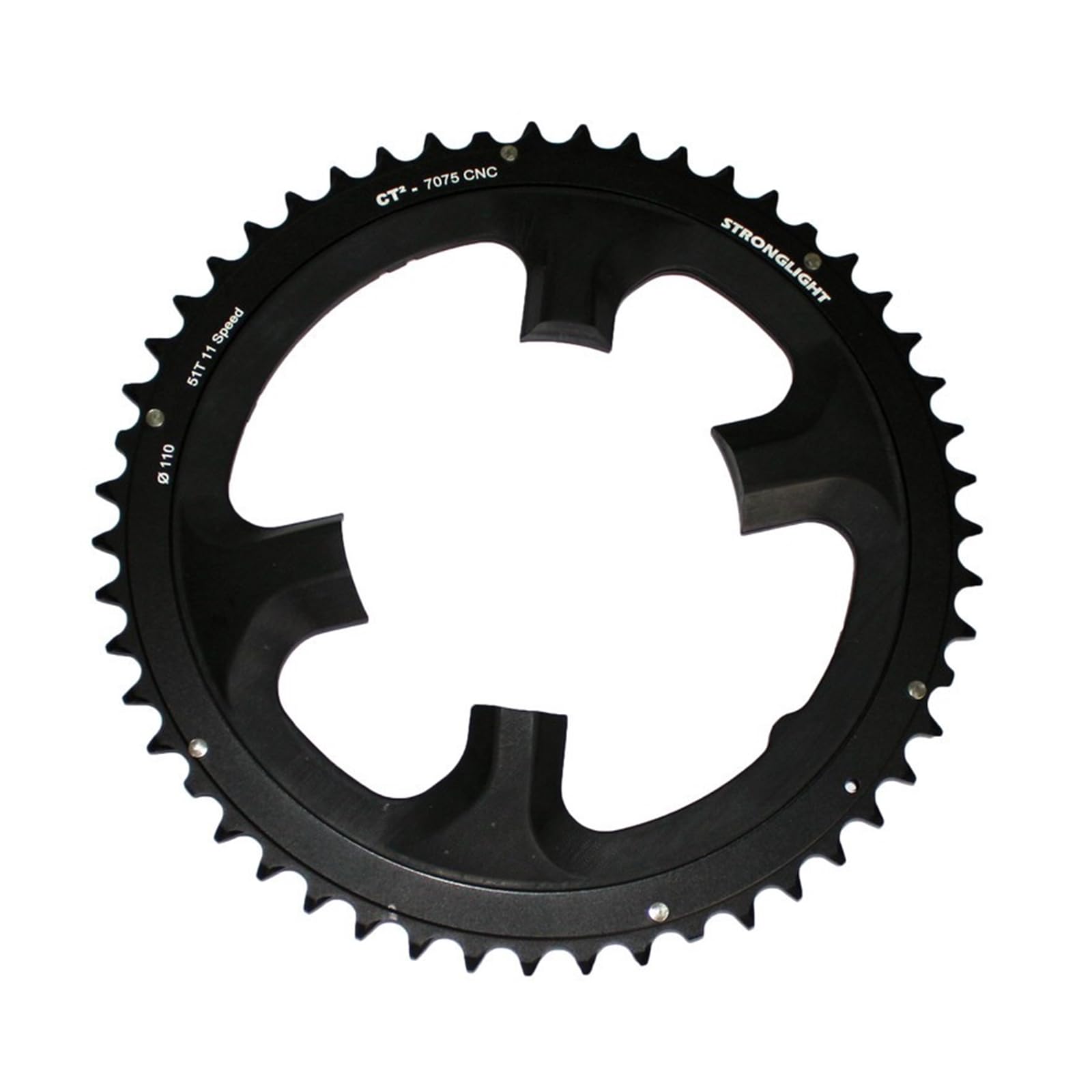 Stronglight Unisex - Adult Dura-Ace Chainring, Black, 1 Size