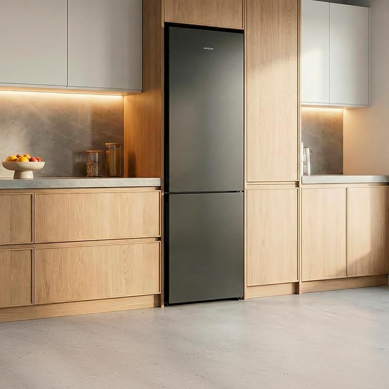 Bolero CoolMarket Combi 356i Dark D Combi Frigorífico 356L. 200cm de altura, 59,5 cm de largura, Classe E, Tecnologia Multi Airflow, FreshnessFlex e HumidityFlex HUB