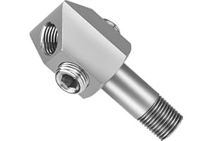 Oil Pressure Sensor Thread Adapter, 1/8-27 NPT Port Plugs Stainless Steel Fitting Compatible with General Motors Small Block 