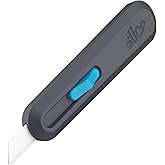 Slice Smart-Retract Utility Knife | Blade Automatically Retracts as Cutting Motion Finishes | Heavy Duty Box Cutter | Safe Ce