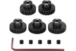 OGUNKE OGRC 48P Pinion Gear Set 28T 29T 30T 31T 32T 3.175mm Shaft Pinion Gear for 1/10 RC Car Monster Truck Buggy