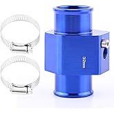 40mm Adapter Water Temp Temperature Joint Pipe Sensor Gauge Radiator Hose Silver - View #11