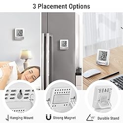 ThermoPro TP49 2 Pieces Digital Hygrometer Indoor