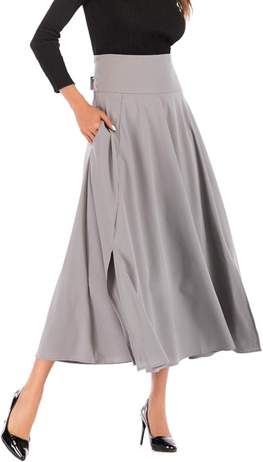 GORGLITTER Damen Rock Elegant - Maxirock Mit Spitze Und Fischschwanz