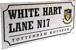 TOTTENHAM HOTSPUR Tottenham Retro Street Sign - Multi-Colour,18.00 x 40.00 cms