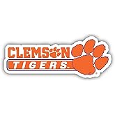 Clemson Tigers 4 Inch Wide Colorful Vinyl Decal Sticker Officially Licensed Collegiate Product