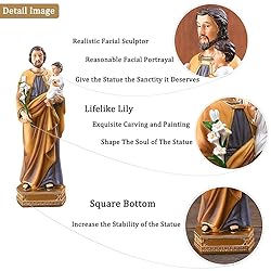 Saint Joseph With Child Resin Religious Statue,8